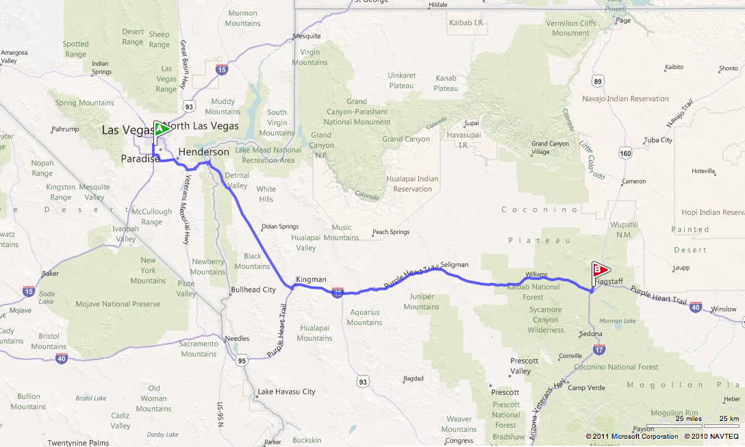 Map of Route